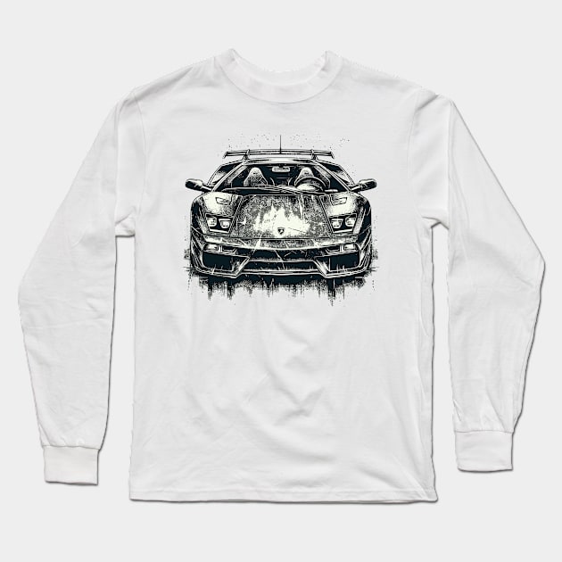 Lamborghini Diablo Long Sleeve T-Shirt by Vehicles-Art